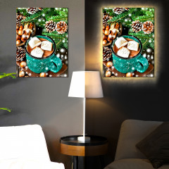 Картина по номерам с подсветкой «Горячий шоколад» - Фото 1