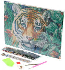 Мозаика алмазная «Тигр» - Фото 1