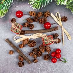 Набор новогоднего декора «Лесные подарочки» - Фото 1