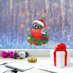 Наклейка интерьерная «Зимняя птичка» - Фото 1