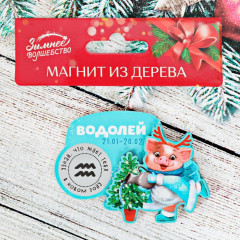 Магнит-гороскоп со скретч-слоем «Водолей» - Фото 2