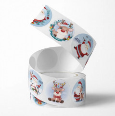 Набор новогодних наклеек - Фото 4