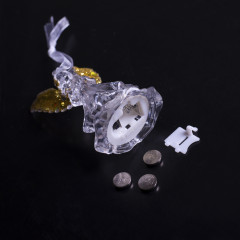 Игрушка световая «Ангел» золотой, 1 LED, мультицвет - Фото 2