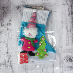 Носок для подарков «Яркий праздник», снеговик - Фото 1