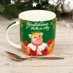 Набор «Процветания в Новом году»: кружка, ложка - Фото 1