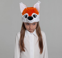 Карнавальная шапка «Белка с белыми щеками» - Фото 1