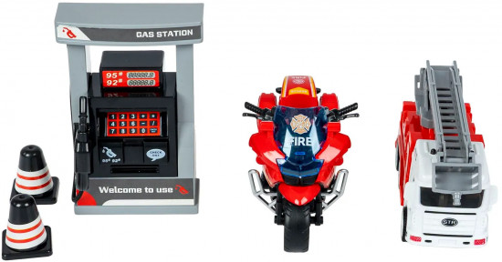 Набор игровой «Автозаправочная станция. Пожарная служба»