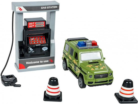 Набор игровой «Автозаправочная станция. Военная техника»