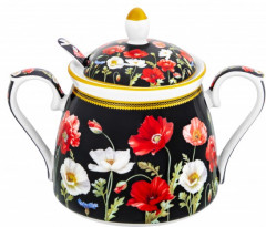 Сахарница «Маки на черном» - Фото 2