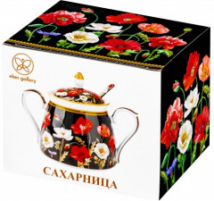 Сахарница «Маки на черном» - Фото 5