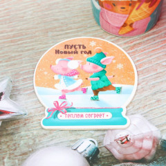 Набор «Зимние радости»: стакан, подставка - Фото 3