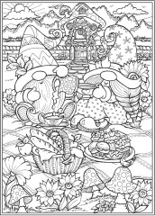 Creative Haven Garden Gnomes Coloring Book - Фото 5