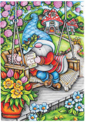 Creative Haven Garden Gnomes Coloring Book - Фото 7