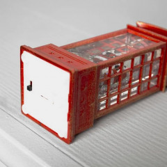 Фонарь новогодний «Дед Мороз в красной телефонной будке» - Фото 2