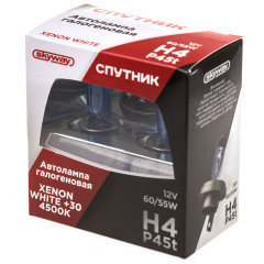 Автолампа галогенная H4 12V 60/55W - Фото 1