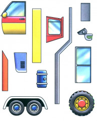 Аппликации для малышей. Машины - Фото 1