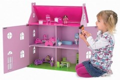 Большой деревянный дом для кукол Eichhorn - Фото 1