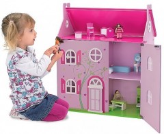 Большой деревянный дом для кукол Eichhorn - Фото 2