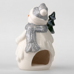 Подсвечник декоративный «Снеговик с елкой» - Фото 1