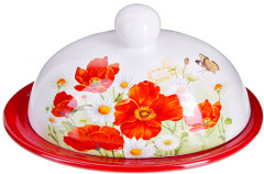 Маслёнка с крышкой «Маки» - Фото 1