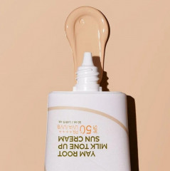 Тонирующий солнцезащитный крем с корнем ямса SPF50 PA++++ «Yam Root Milk Tone Up Sun Cream» - Фото 2