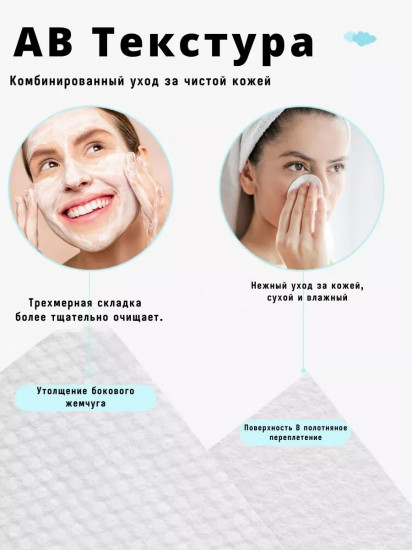 Набор безворсовых салфеток в рулоне