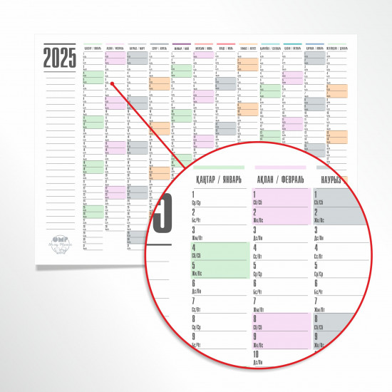 Плакат-планер на 2025 год