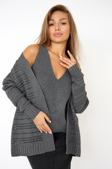 Кардиган женский вязаный «Сетка»
