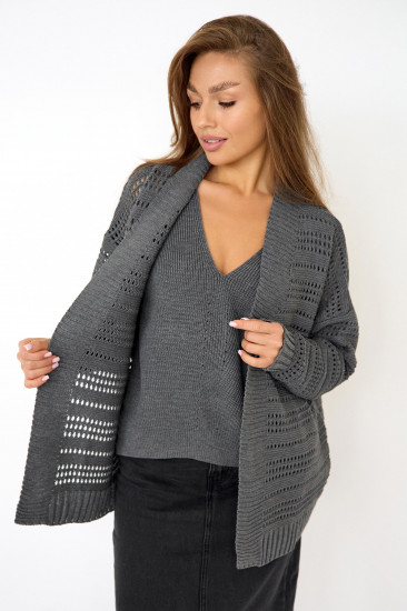 Кардиган женский вязаный «Сетка»