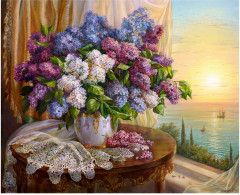 Картина по номерам «Букет сирени» - Фото 6