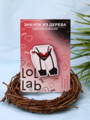 Значок ECO из дерева LOL LAB «Это на Новый Год! 2025» - Фото 3
