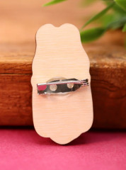 Значок ECO из дерева Аниме «Perfect panda girl» - Фото 4