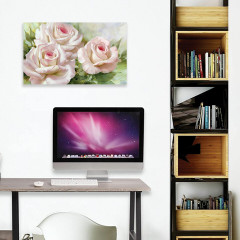 Алмазная мозаика «Бело-розовые розы» - Фото 10