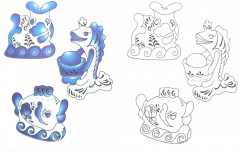 Гжель. Раскраска - Фото 1