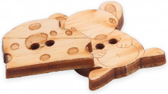 Набор пуговиц-фигурок «Мышка и сыр» - Фото 1