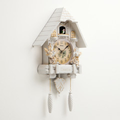 Часы настенные интерьерные с кукушкой «Замок с птицами» - Фото 1