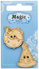 Набор пуговиц-фигурок «Мальчик и колпак» - Фото 2