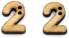 Набор пуговиц-фигурок «Цифра 2» - Фото 1