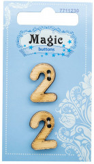 Набор пуговиц-фигурок «Цифра 2» - Фото 2