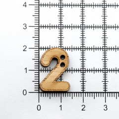 Набор пуговиц-фигурок «Цифра 2» - Фото 3