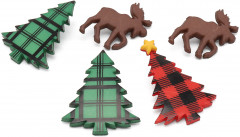 Набор пуговиц-фигурок «Рождественские лес» - Фото 1