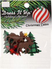 Набор пуговиц-фигурок «Рождественские лес» - Фото 4