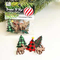 Набор пуговиц-фигурок «Рождественские лес» - Фото 5