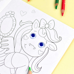 Раскраска «Пони и единороги» - Фото 4