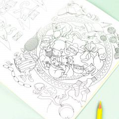 Раскраска с наклейками «Коты» - Фото 6