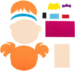 Набор для шитья игрушки из фетра «Куколка» - Фото 7