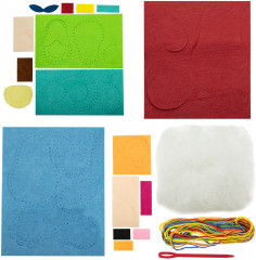 Набор для шитья игрушки из фетра «Матрешки» - Фото 7