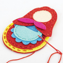 Набор для шитья игрушки из фетра «Матрешки» - Фото 11