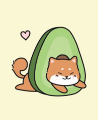 Держатель для карт аниме «Shiba inu avocado» - Фото 4