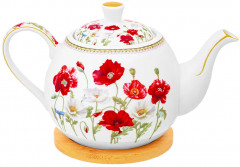 Чайник заварочный на бамбуковой подставке «Маки» - Фото 4